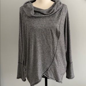 Calvin Klein cowl neck small stripes EUC Large